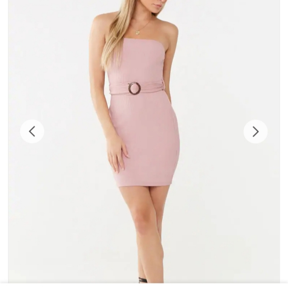 Belted tube dress - Picture 1 of 5